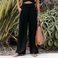 Lightweight Summer Trousers - Solana-Black-S-State of Style