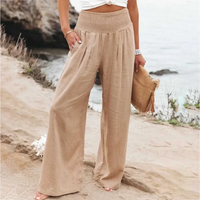 Lightweight Summer Trousers - Solana-Khaki-S-State of Style