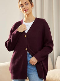 Lightweight V-Neck Button-Up Cardigan - Lana-State of Style