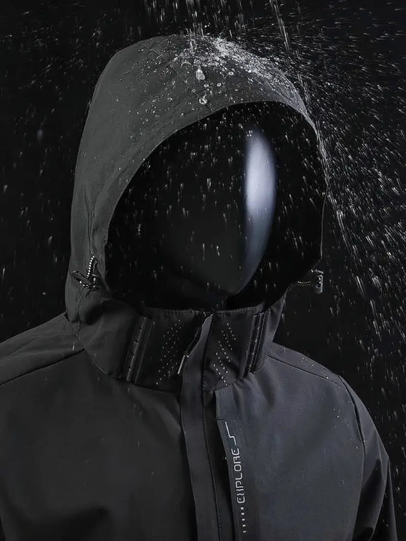 Lightweight Waterproof Jacket for Men - Finn-Black-XS-State of Style