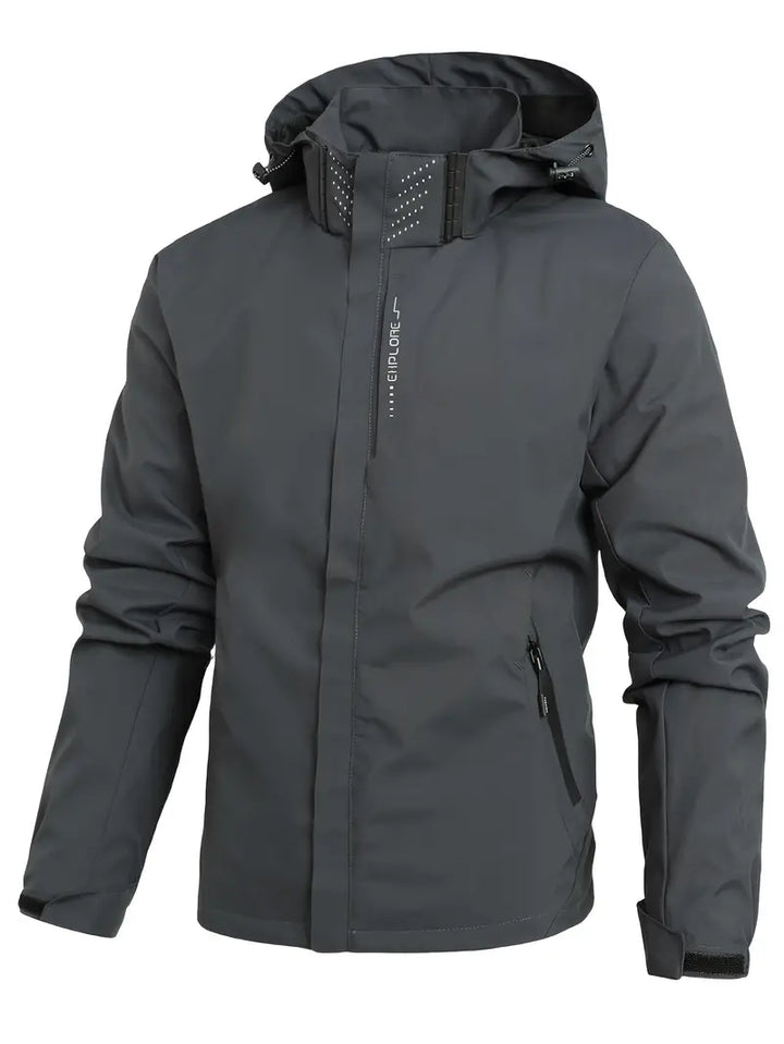 Lightweight Waterproof Jacket for Men - Finn-Grey-XS-State of Style