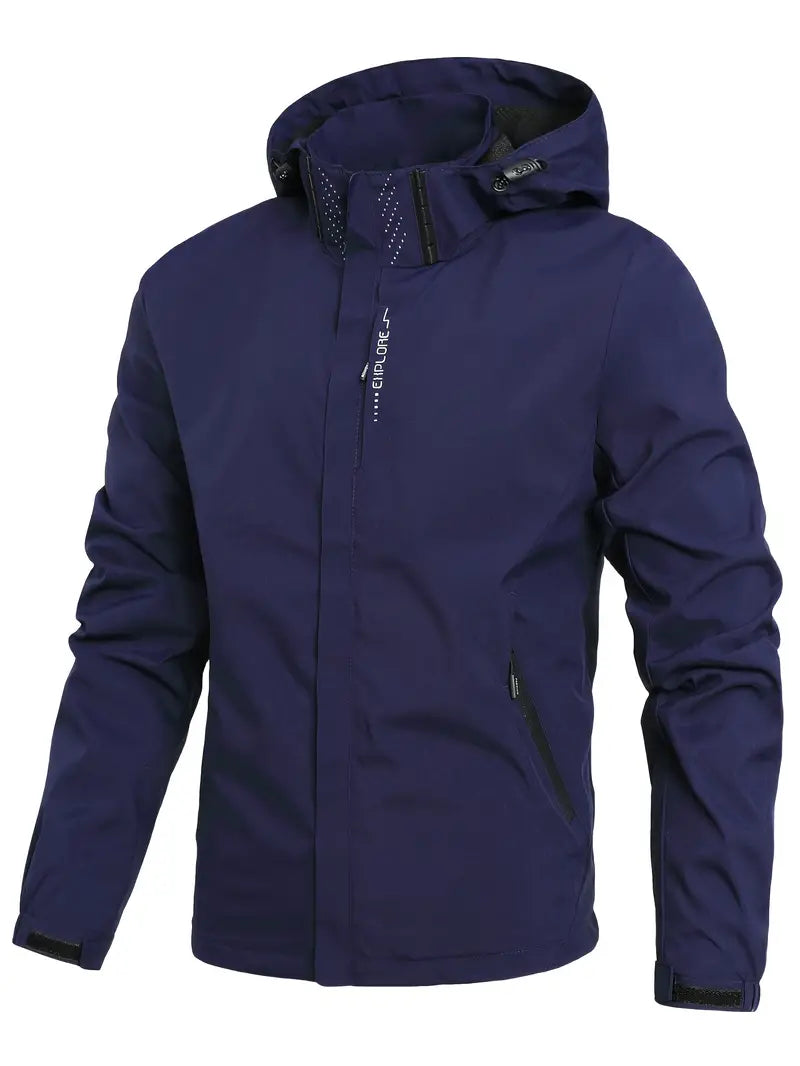 Lightweight Waterproof Jacket for Men - Finn-Navy Blue-XS-State of Style