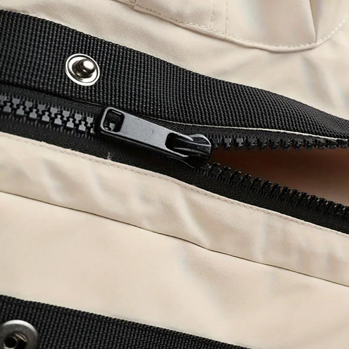 Lightweight Windbreaker for Men - Victor-Beige-S-State of Style