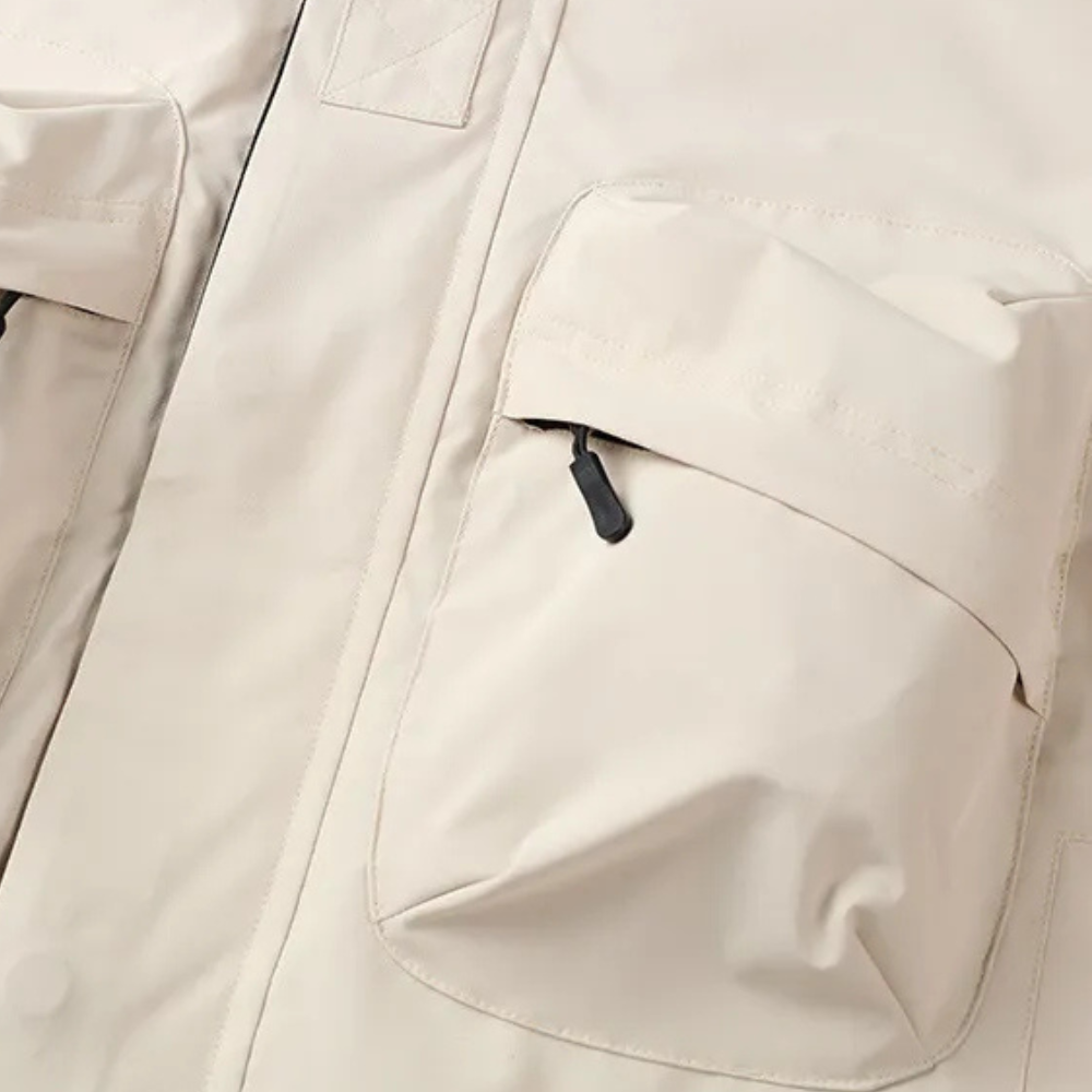 Lightweight Windbreaker for Men - Victor-Beige-S-State of Style