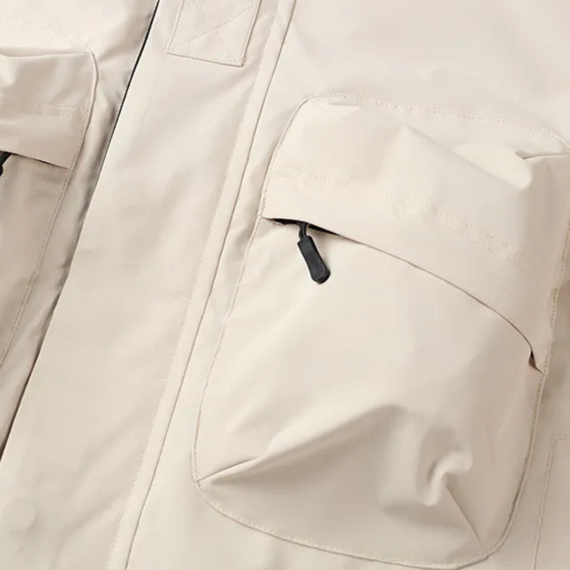 Lightweight Windbreaker for Men - Victor-Beige-S-State of Style