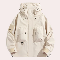 Lightweight Windbreaker for Men - Victor-Beige-S-State of Style