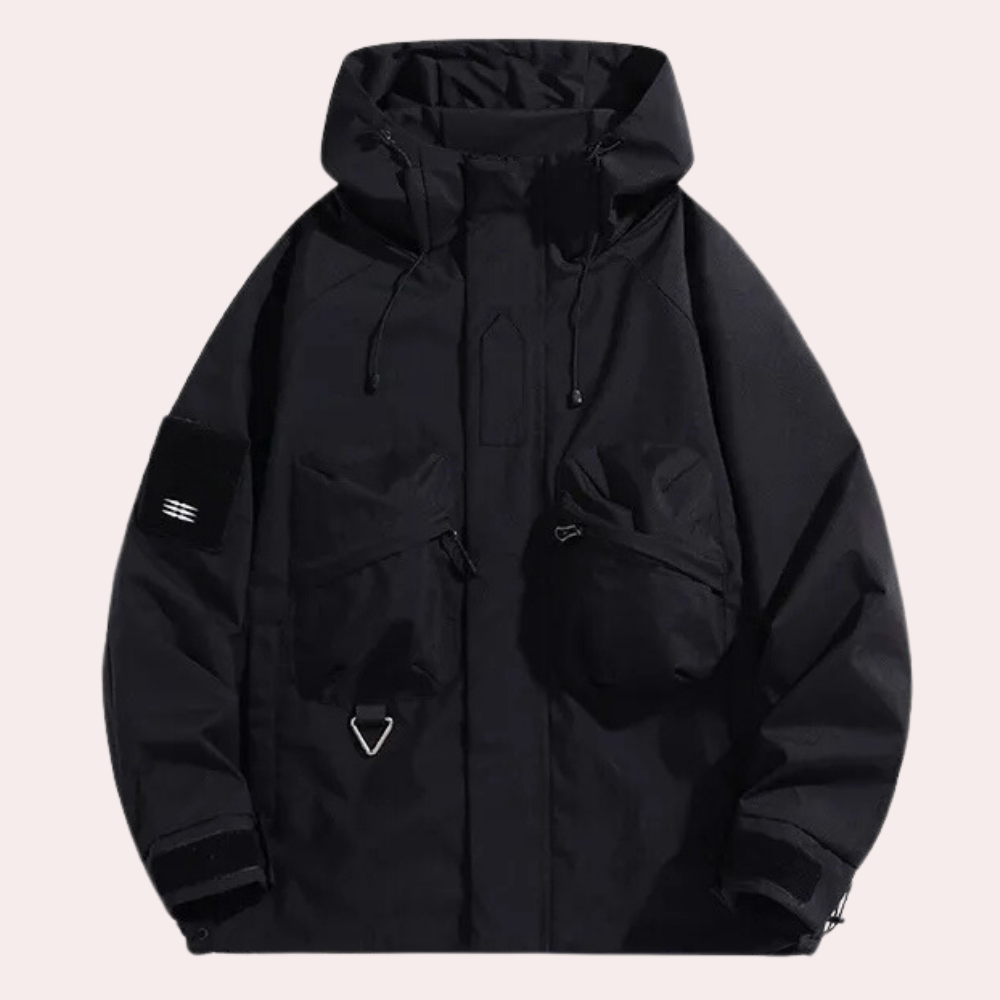 Lightweight Windbreaker for Men - Victor-Black-S-State of Style