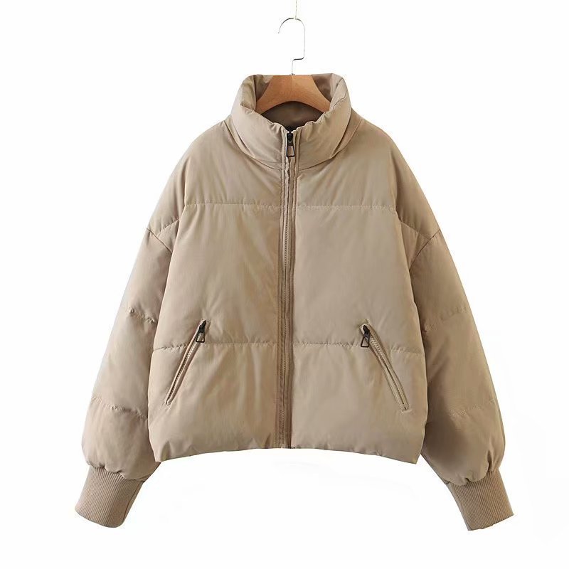 Lightweight Women's Puffer Jacket - Sofia-Khaki-S-State of Style