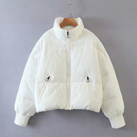 Lightweight Women's Puffer Jacket - Sofia-White-S-State of Style