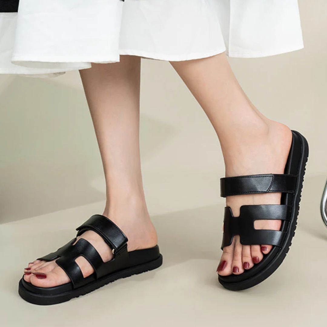 Lilian Rome Sandals | Stylish & Comfortable-Black-4.5-State of Style