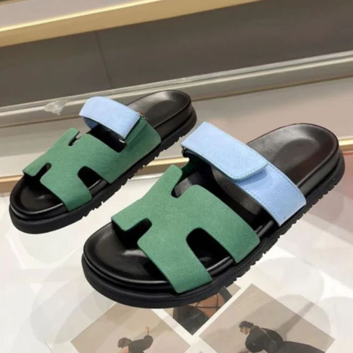 Lilian Rome Sandals | Stylish & Comfortable-Green/Blue-4.5-State of Style