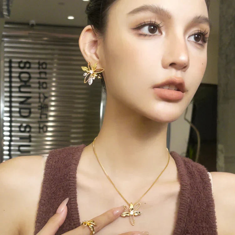 Lilypad Earrings - Floriana-State of Style