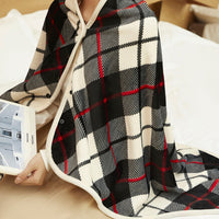 LilysDeken | Portable Electric Blanket for Women | Cosy Heated Throw-Black and White-State of Style