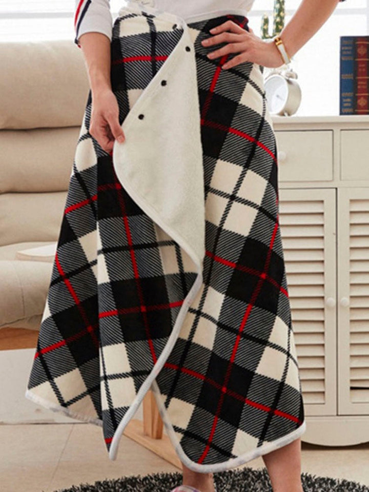 LilysDeken | Portable Electric Blanket for Women | Cosy Heated Throw-Black and White-State of Style