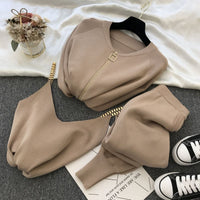 Lilysuit | Tracksuit for Women | Sporty Two-Piece Set-Khaki-State of Style