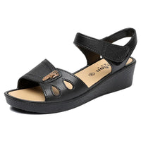 Linda - Orthopedische Zwarte Comfort Sandalen-Zwart-36-State of Style