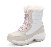 Lined Warm Women's Snow Boots - Eva-Beige-5-State of Style