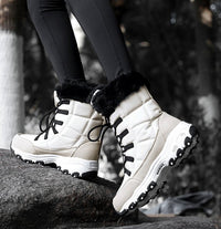 Lined Warm Women's Snow Boots - Eva-Black-5-State of Style