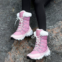 Lined Warm Women's Snow Boots - Eva-Black-5-State of Style
