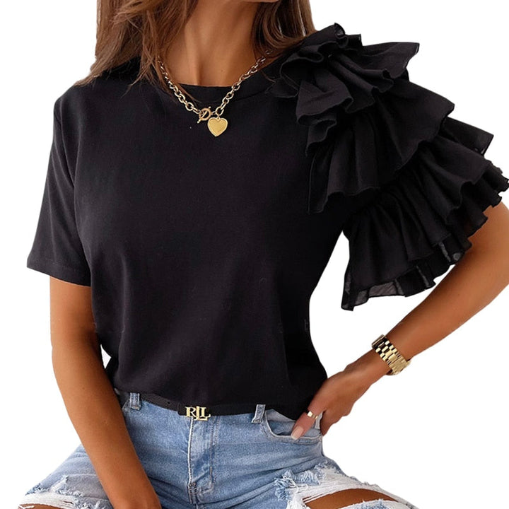 LinekesBlouse | Blouse for Women | Elegant & Versatile Top-Black-S-State of Style
