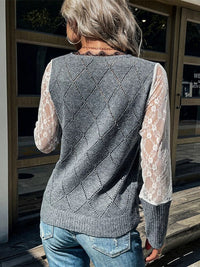 LinekkesShirt | V-Neck Sweater for Women | Stylish Knitwear-Dark Grey-S-State of Style