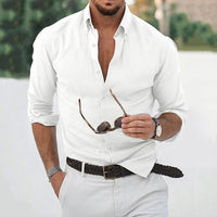 Linen Men’s Shirt – Thiago-White-S-State of Style