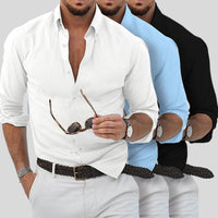 Linen Men’s Shirt – Thiago-White-S-State of Style