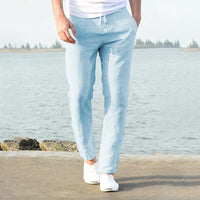 Linen Trousers for Men - Brian-Blue-S-State of Style