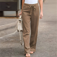 Linen Women's Trousers - Elise-Khaki-S-State of Style