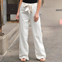 Linen Women's Trousers - Elise-White-S-State of Style