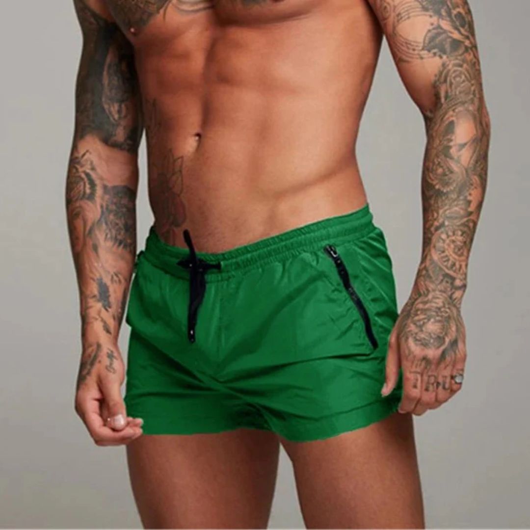 Lionel Swim Shorts | Quick-Dry & Stylish-Green-S-State of Style