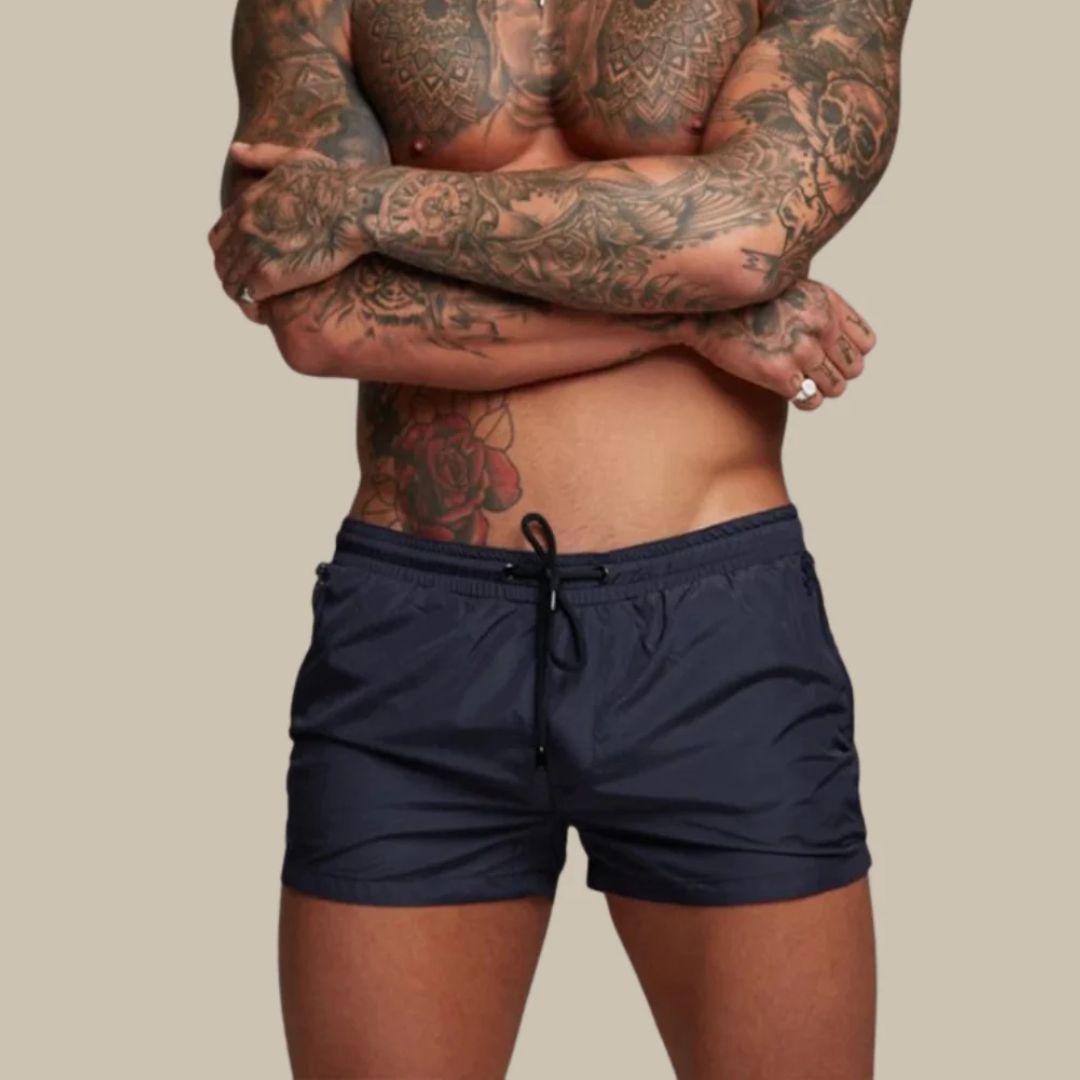 Lionel Swim Shorts | Quick-Dry & Stylish-Navy Blue-S-State of Style