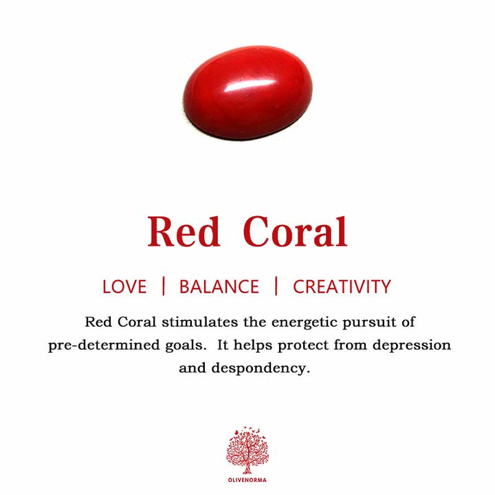 Liora Large Cat's Eye Gemstone Ring-Red Coral-54mm-State of Style