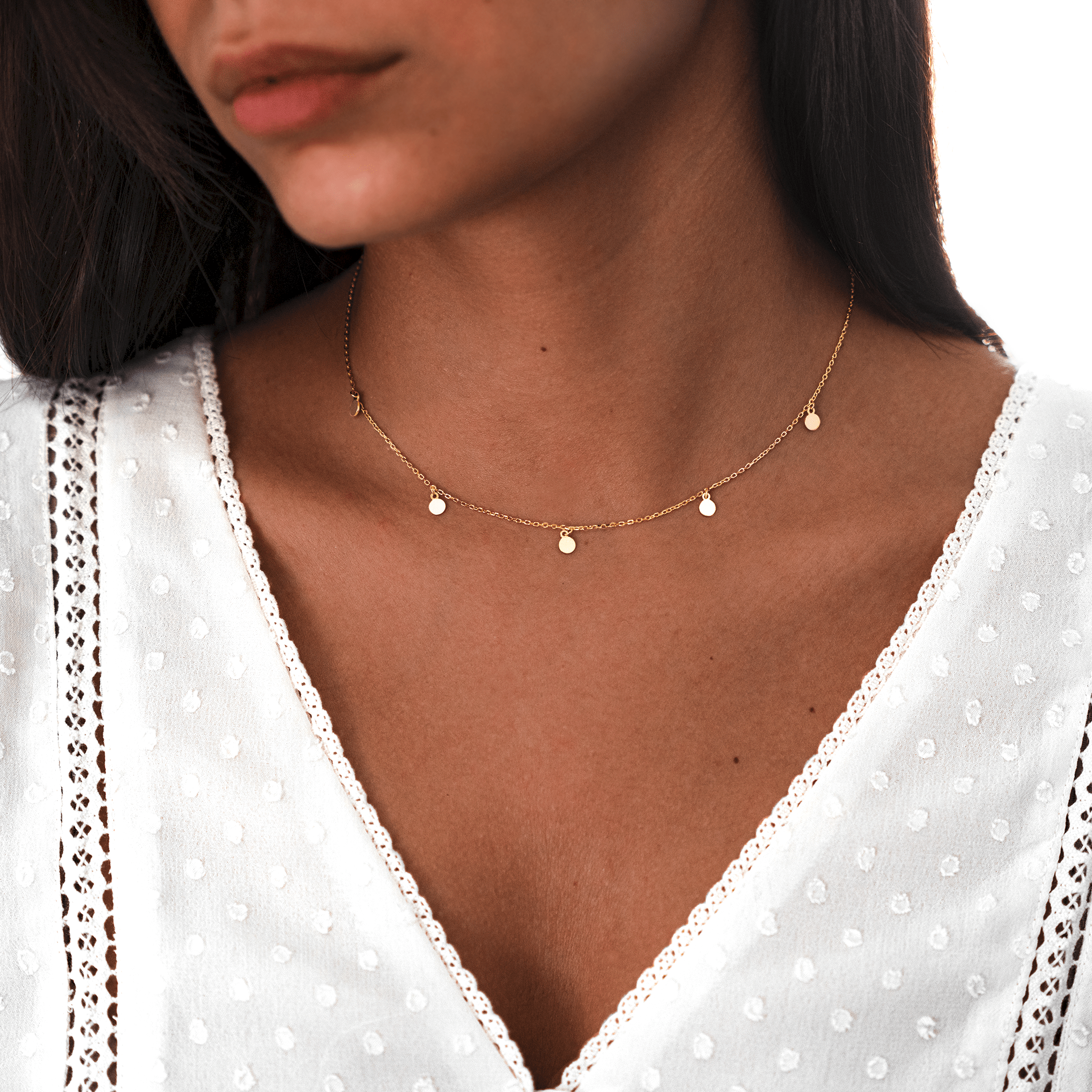 Aylin Necklace with Small Circles