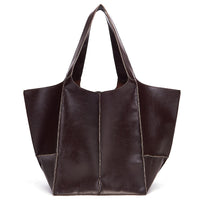 Liva Bag | Women's Elegant & Spacious Leather Handbag-Dark Brown-State of Style