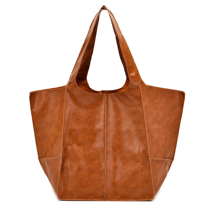 Liva Bag | Women's Elegant & Spacious Leather Handbag-Gold Brown-State of Style