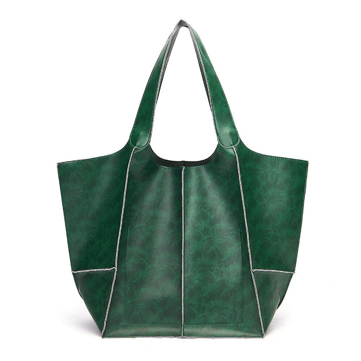 Liva Bag | Women's Elegant & Spacious Leather Handbag-Green-State of Style