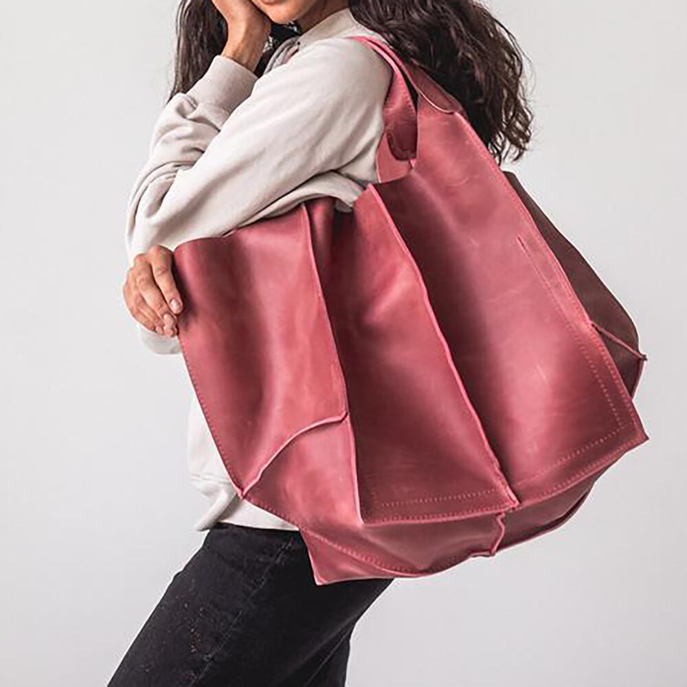 Liva Bag | Women's Elegant & Spacious Leather Handbag-Pink-State of Style
