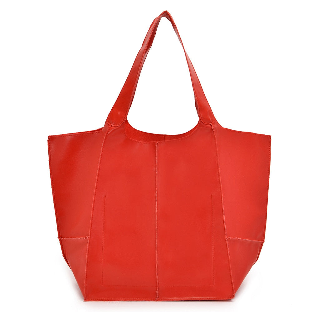 Liva Bag | Women's Elegant & Spacious Leather Handbag-Red-State of Style