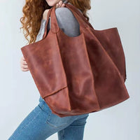 Liva Bag | Women's Elegant & Spacious Leather Handbag-Reddish Brown-State of Style