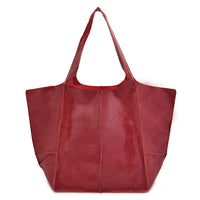 Liva Bag | Women's Elegant & Spacious Leather Handbag-Rose Red-State of Style