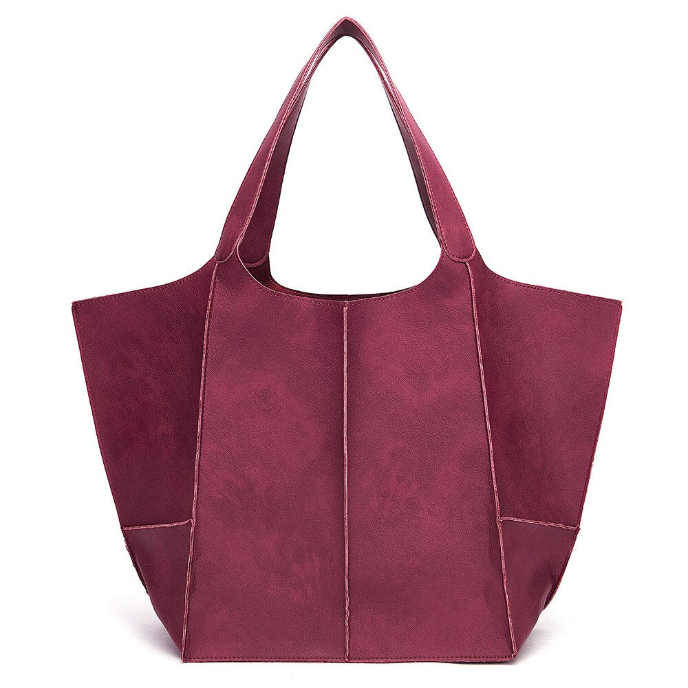 Liva Bag | Women's Elegant & Spacious Leather Handbag-Taro Purple-State of Style