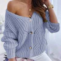 Livia Vest | Women's Elegant Button-Down Vest-Grey-Blue-S-State of Style