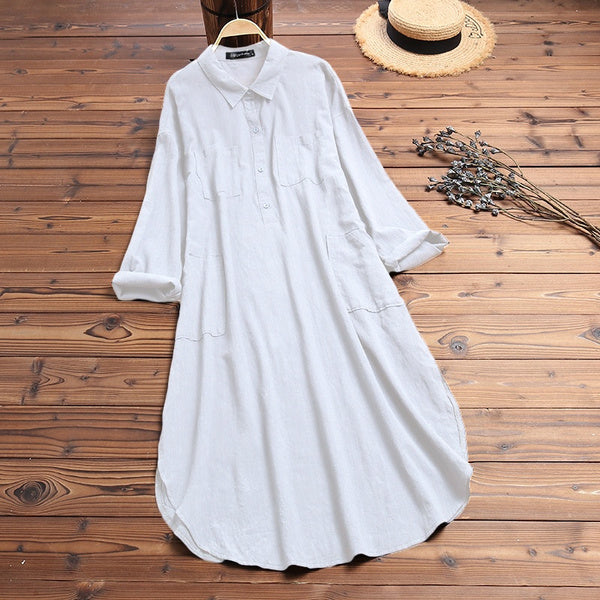 Lizzy Blouse Dress | Airy, Casual, and Timeless-S-State of Style