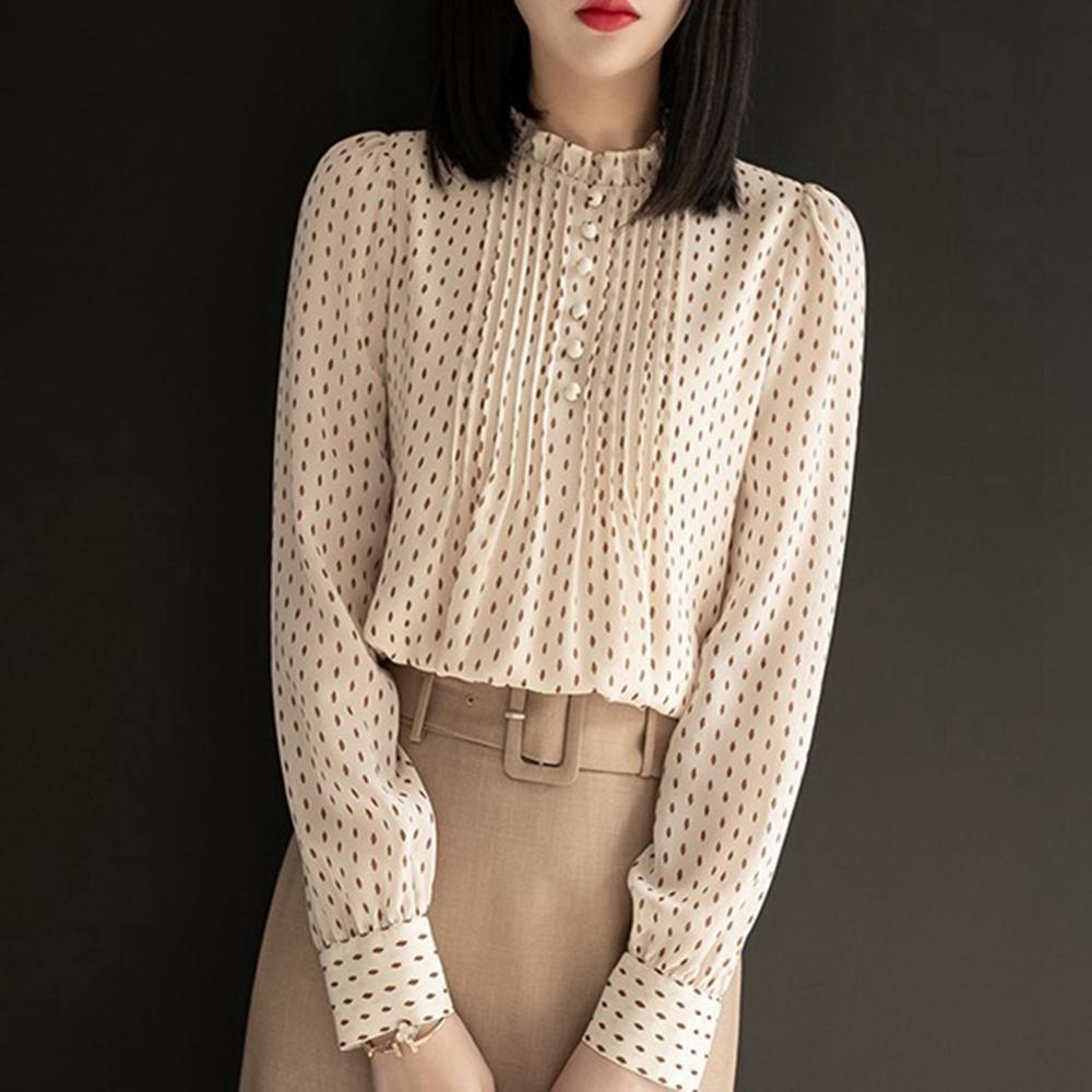 LoesjesBlouse | Women's Elegant & Versatile Blouse-Beige-XXS-State of Style