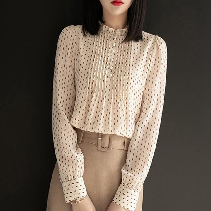 LoesjesBlouse | Women's Elegant & Versatile Blouse-Beige-XXS-State of Style
