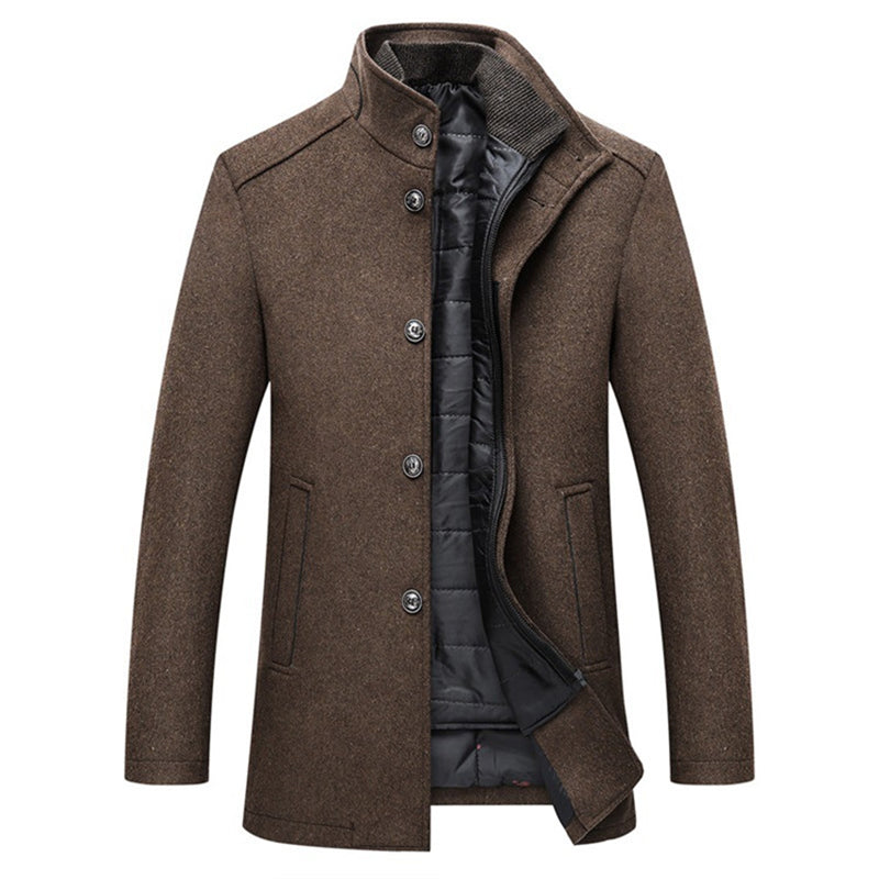 Logan™ Men's Windproof Wool Coat-Camel-M-State of Style