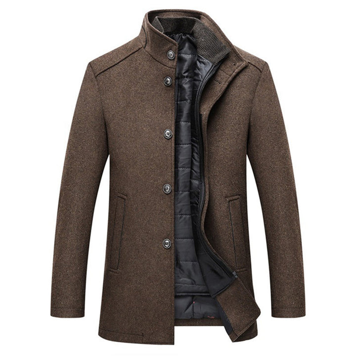 Logan™ Men's Windproof Wool Coat-Camel-M-State of Style