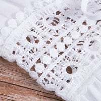 Long Beach Dress with Lace Detail and Bow Closure – Elara-White-XS-State of Style