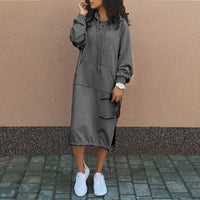 Long Hoodie with European and American Influences - Felina-Black-S-State of Style